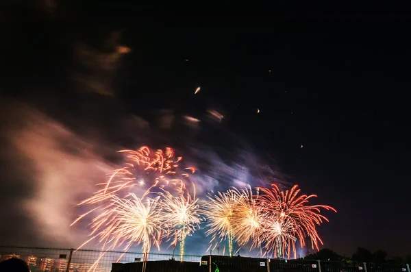 Fireworks Pamplona Navarra — Stockfoto