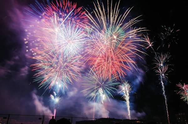 Feuerwerk Pamplona navarra Stockbild