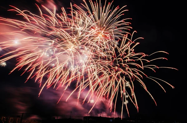 Fireworks Pamplona Navarra Stock Image