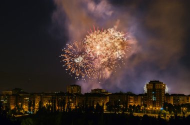 Havai fişek Pamplona Navarra