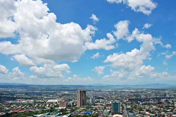 Güneşli hava City View Panorama — Stok fotoğraf