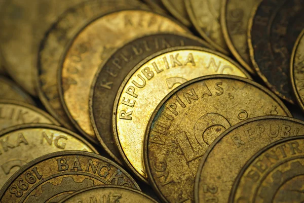 25 Centavo Philippine Coins — Stock Photo, Image