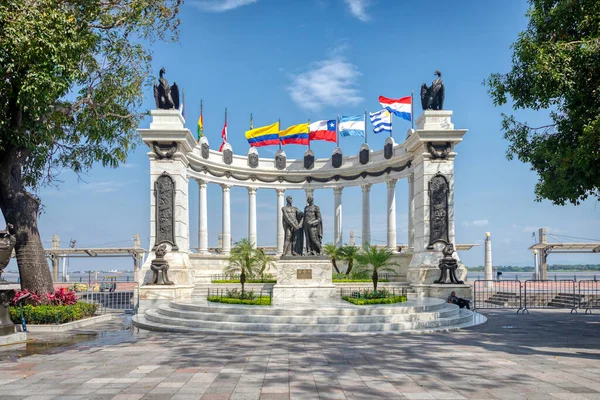 Guayaquil Guayas Ecuador Noviembre 2013 Monumento Hemiciclo Rotonda Está Dedicado — Foto de Stock