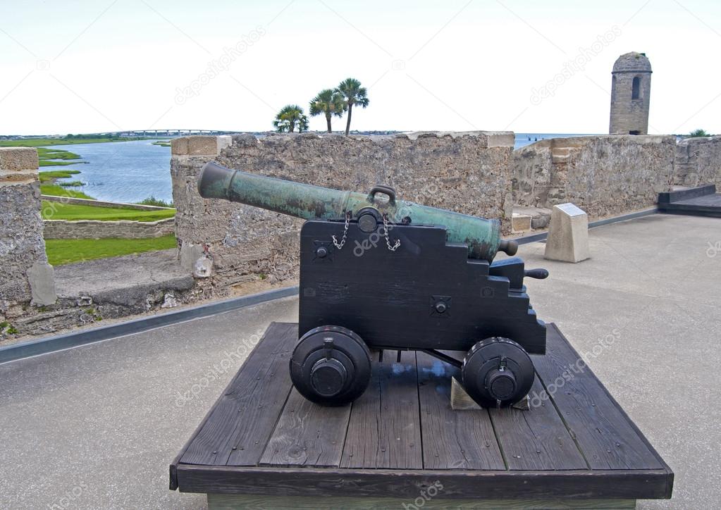 Old cannon in a fort