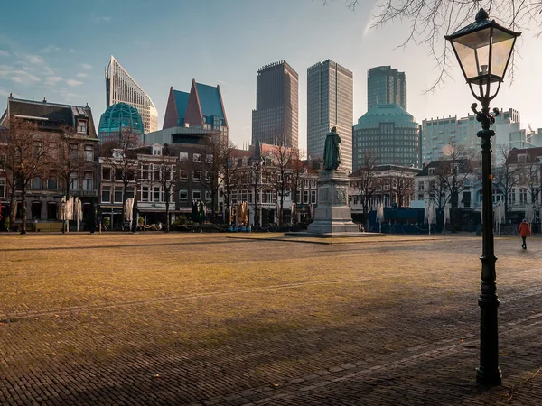 Vista Cidade Haia Holanda Janeiro 2018 — Fotografia de Stock