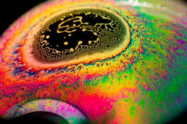 Sabundan yapılmış sanatsal renkli arkaplan 