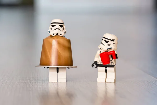 วเลขทหารเลโก ขนาดเล กโคลนจาก Star Wars — ภาพถ่ายสต็อก
