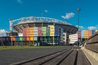 Johan Cruyff Arena is the main stadium of the Dutch capital city of Amsterdam clipart