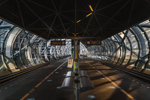 Май 2021 Года Внутри Трамвайного Моста Неткус Фишнет Гааге Нидерланды — стоковое фото