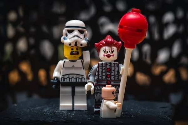Μινιατούρα Lego Trooper Φιγούρες Κλώνοι Από Star War Και Κλόουν — Φωτογραφία Αρχείου