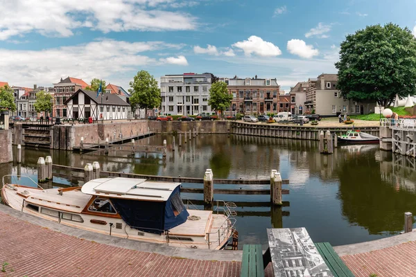 Kanal Der Stadt Gorinchem Niederlande — Stockfoto