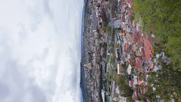 Tiflis Çatılarının Kuş Bakışı Görüntüsü Georgia Seyahat — Stok fotoğraf