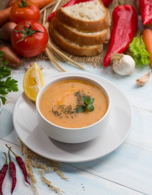 Geleneksel Türk Mutfağı Tarhana Çorbası. 