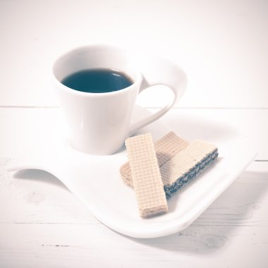 kahve fincanı gofret vintage tarzı ile