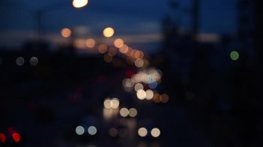 Araba ışık bulanık