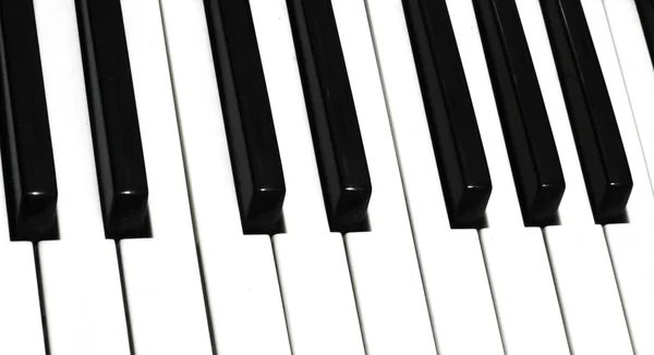 Teclas de piano fundo — Fotografia de Stock