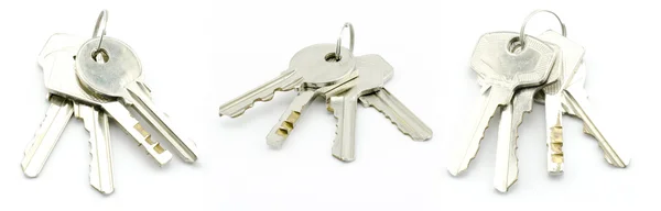 Keys isolated on white — Stock Photo, Image