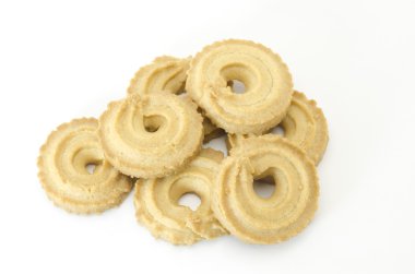 beyaz üzerinde izole çerezler