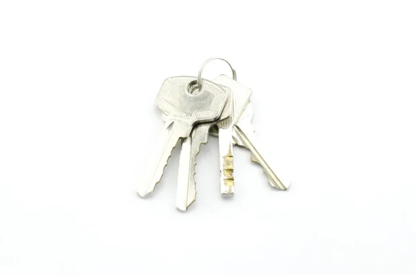 Schlüssel isoliert auf weiß — Stockfoto