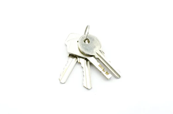 흰색으로 분리 된 열쇠 — 스톡 사진