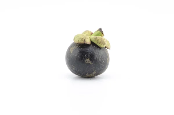 Mangosteen isolerad på vitt — Stockfoto