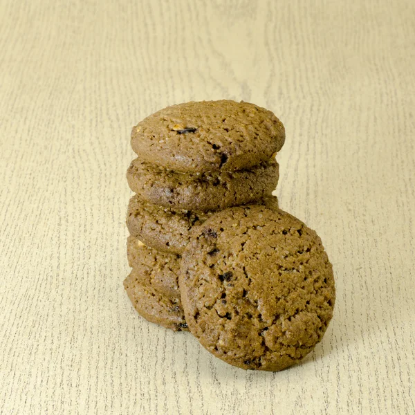 Biscoitos na mesa de madeira — Fotografia de Stock