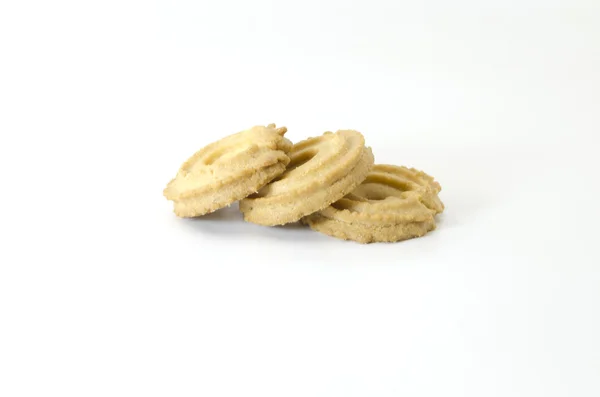 Cookies isolerade på vitt — Stockfoto