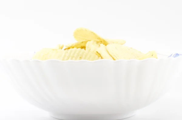 Mellanmål potatischips — Stockfoto