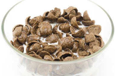 beyaz izole kahvaltı gevrekleri