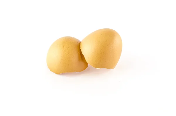 달걀 껍질 흰색 절연 — 스톡 사진