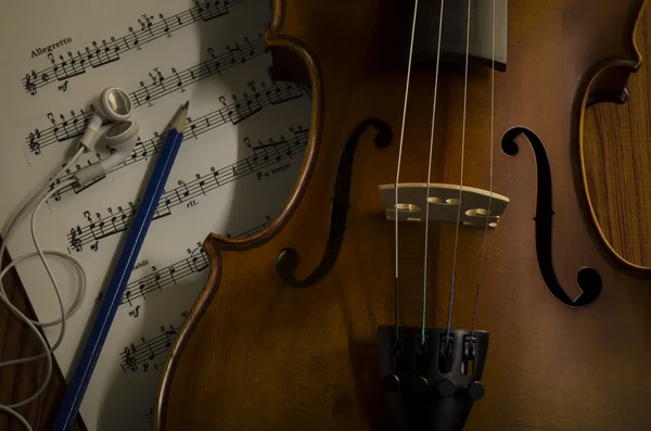 Violino in stile vintage — Foto Stock