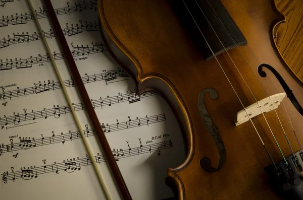 Violino em estilo vintage — Fotografia de Stock
