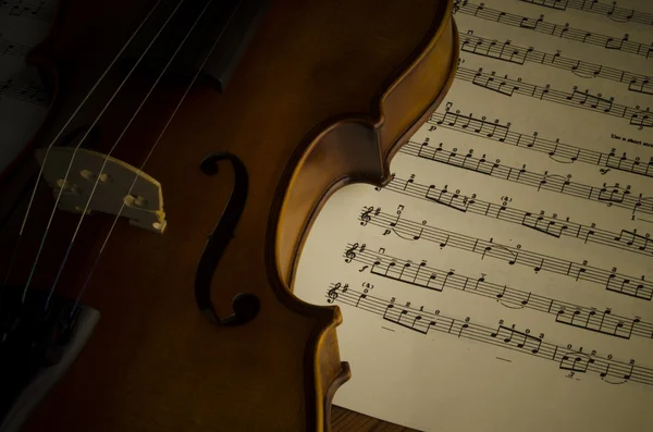 Violino em estilo vintage — Fotografia de Stock