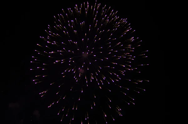 Fireworks at night — Stock Photo, Image