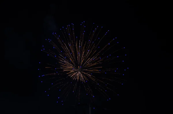 Feux d'artifice la nuit — Photo