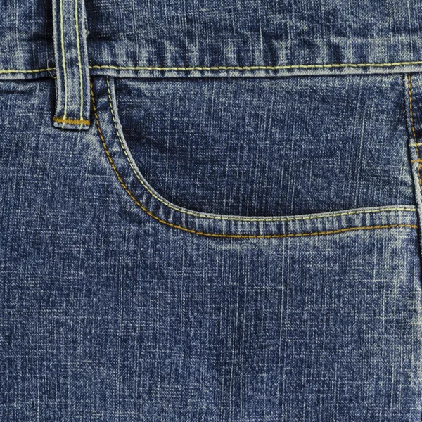 蓝色牛仔裤口袋 — 图库照片