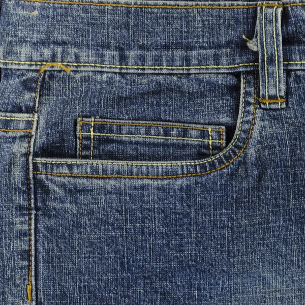 Modré džíny kapsa — Stock fotografie