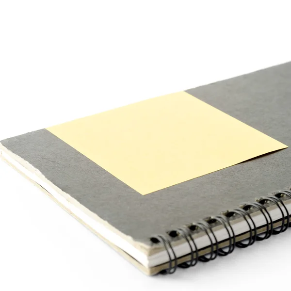 Notebook e postarlo — Foto Stock