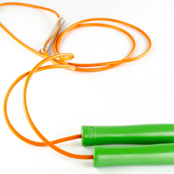 Skipping Jumping Rope on a white — Stock Photo, Image