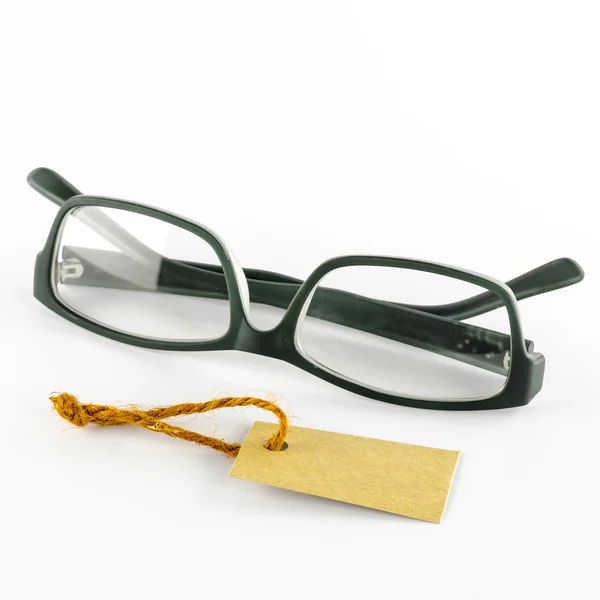 Lunettes et étiquette de coût — Photo