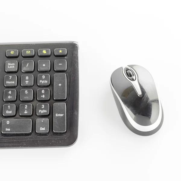 Keyboard and wireless mouse — Stock Photo, Image