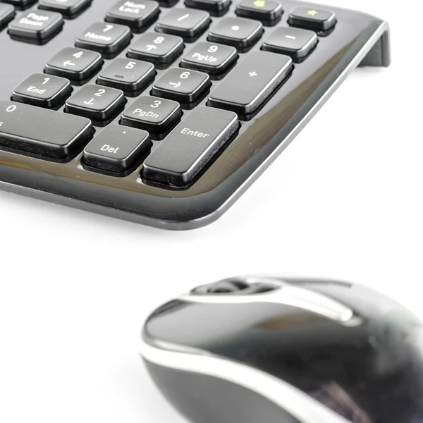 Keyboard and wireless mouse — Stock Photo, Image