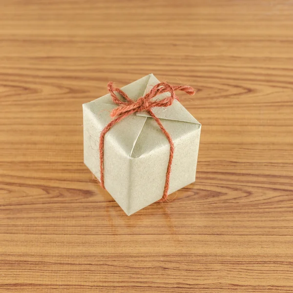 Brown gift box — Stock Photo, Image