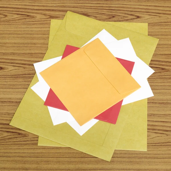 Envelope on a table — Stock Photo, Image