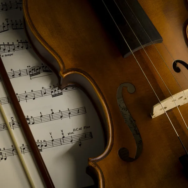 Violin i vintage stil — Stockfoto