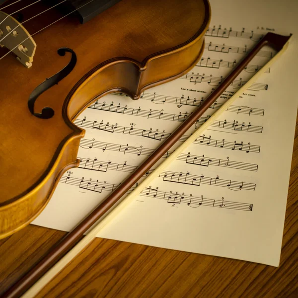 Time to practice violin — Stock Photo, Image