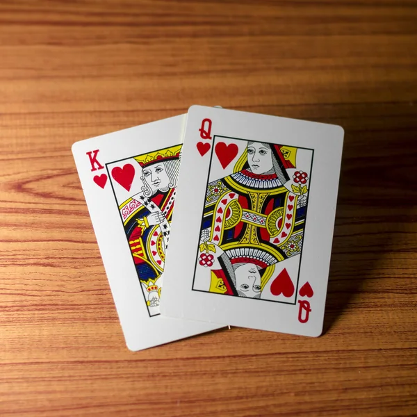 Love king queen card — Stock Photo, Image