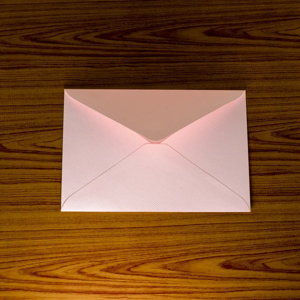 Soft pink envelope — Stock Photo, Image