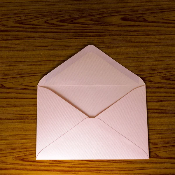 Soft pink envelope — Stock Photo, Image