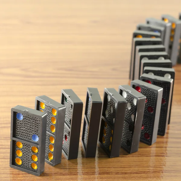 Siyah domino — Stok fotoğraf